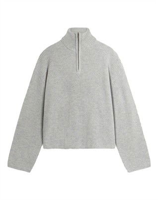WBFang Half Zip Strik - Light Grey